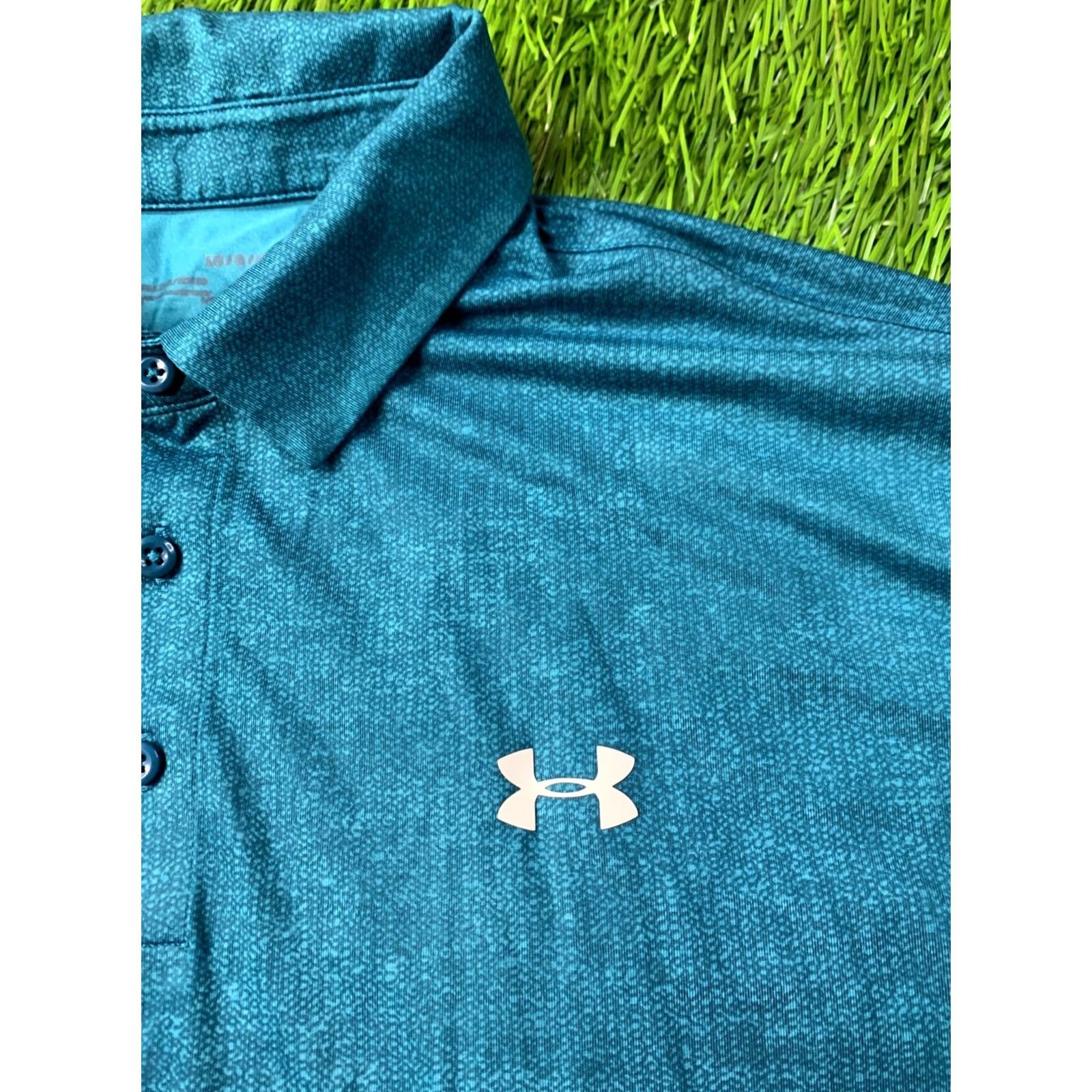 Under Armour Under Armour HeatGear Polo Shirt Men Training Navy Dark Green size L Large Size US L / EU 52-54 / 3 - 3 Thumbnail