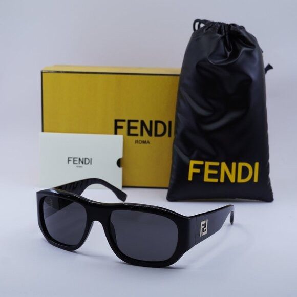 Fendi 🕶️ New Fendi FE40117I 01A Sunglasses - Shiny Black Frame Size ONE SIZE - 1 Thumbnail