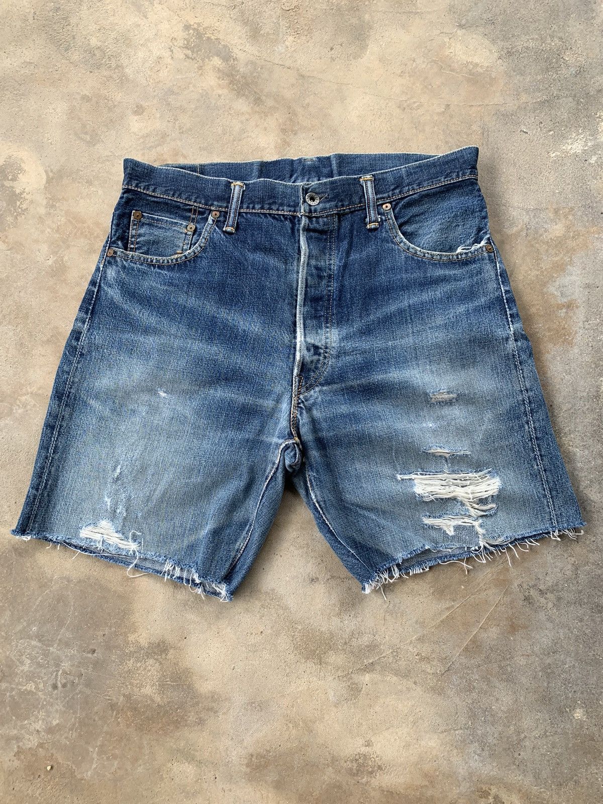 Japanese Brand Selvedge Distressed Denim