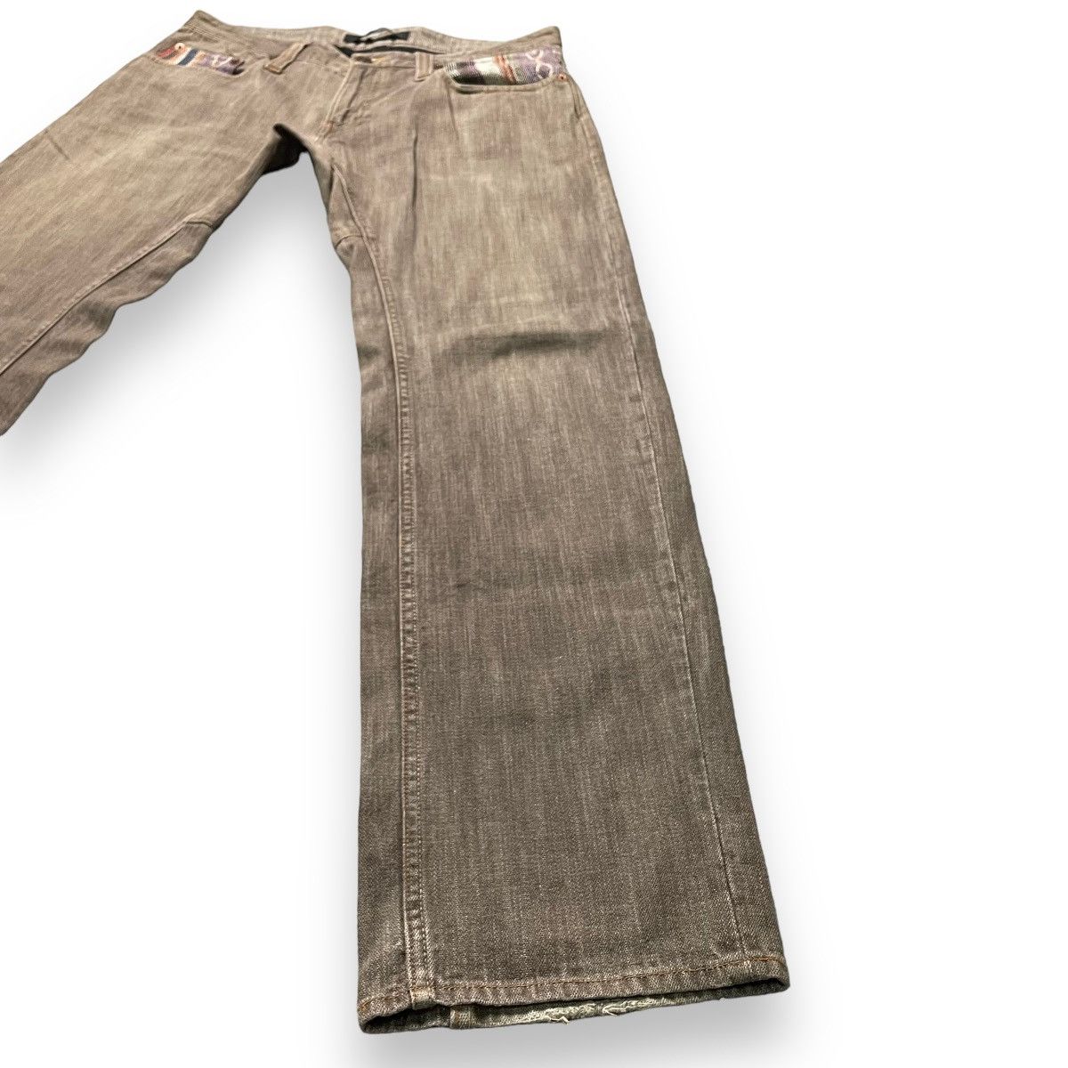 If Six Was Nine × Japanese Brand × Le Grande Bleu (L.G.B.) 🇯🇵 DOMINATE HANDCRAFTED NATIVE SPIRAL CUT JEANS Size US 34 / EU 50 - 8 Thumbnail