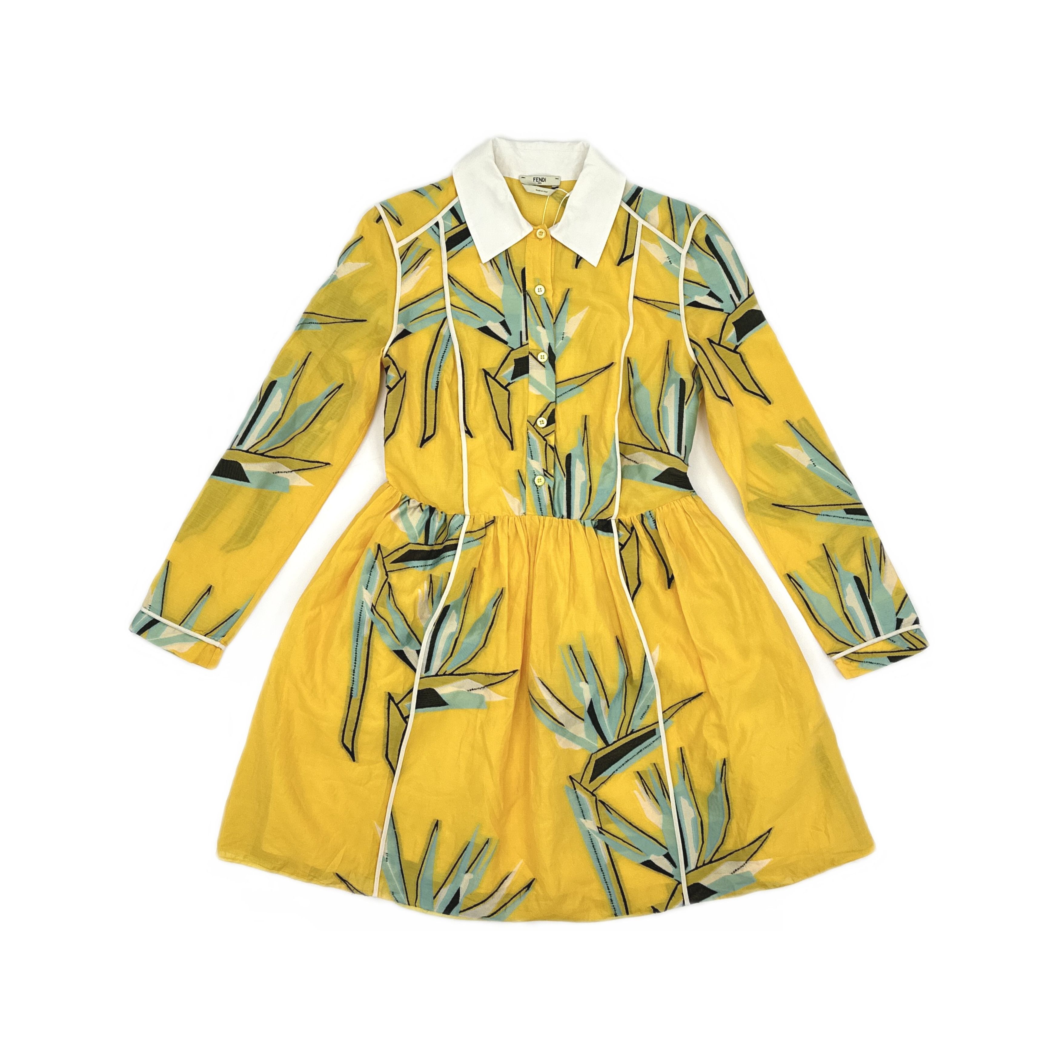 Fendi Fendi Botanical Print Mini Dress Size 36 Size XS / US 0-2 / IT 36-38 - 1 Thumbnail