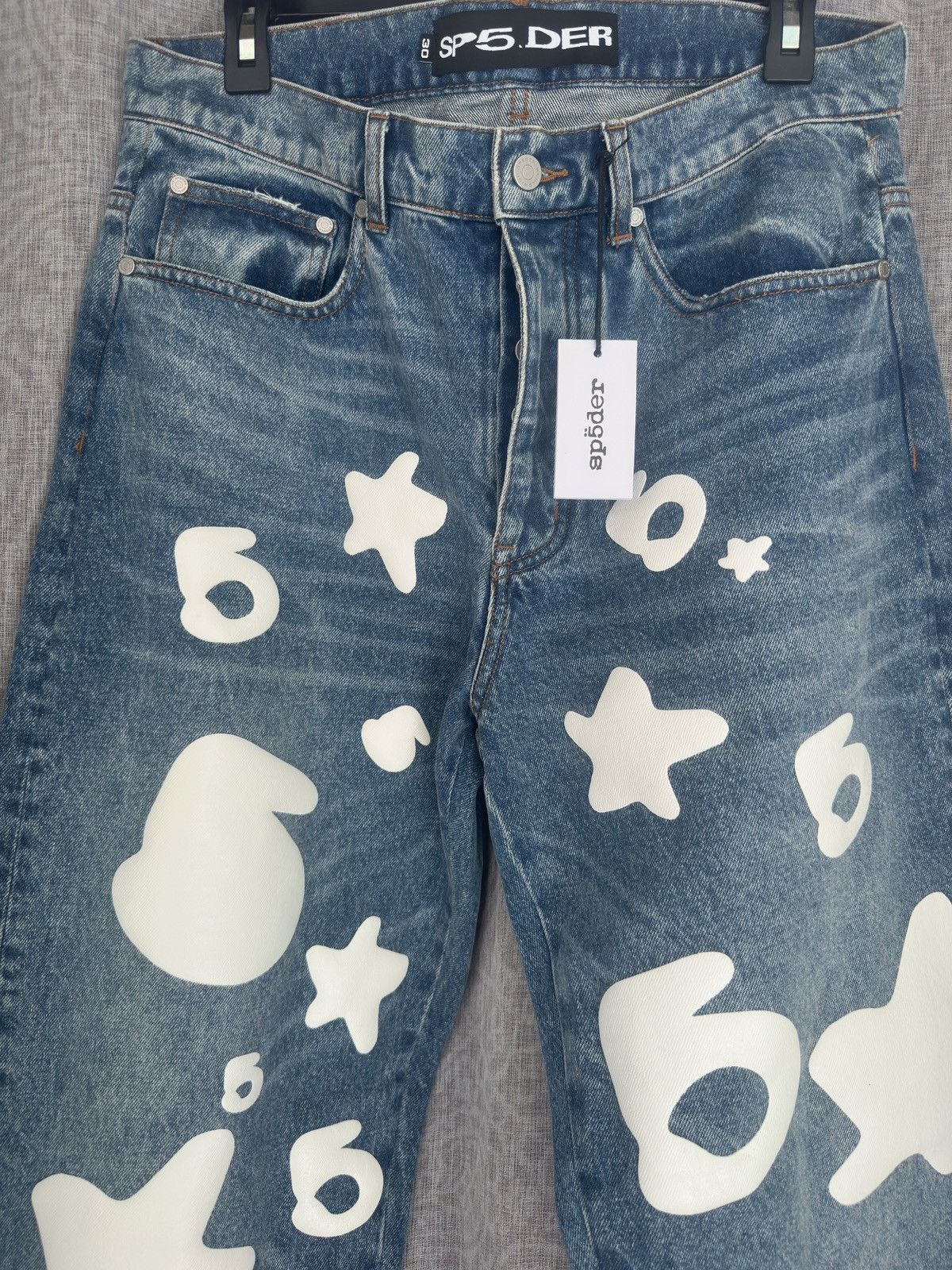 Sp5der Sp5der Beluga Wash Denim | Grailed