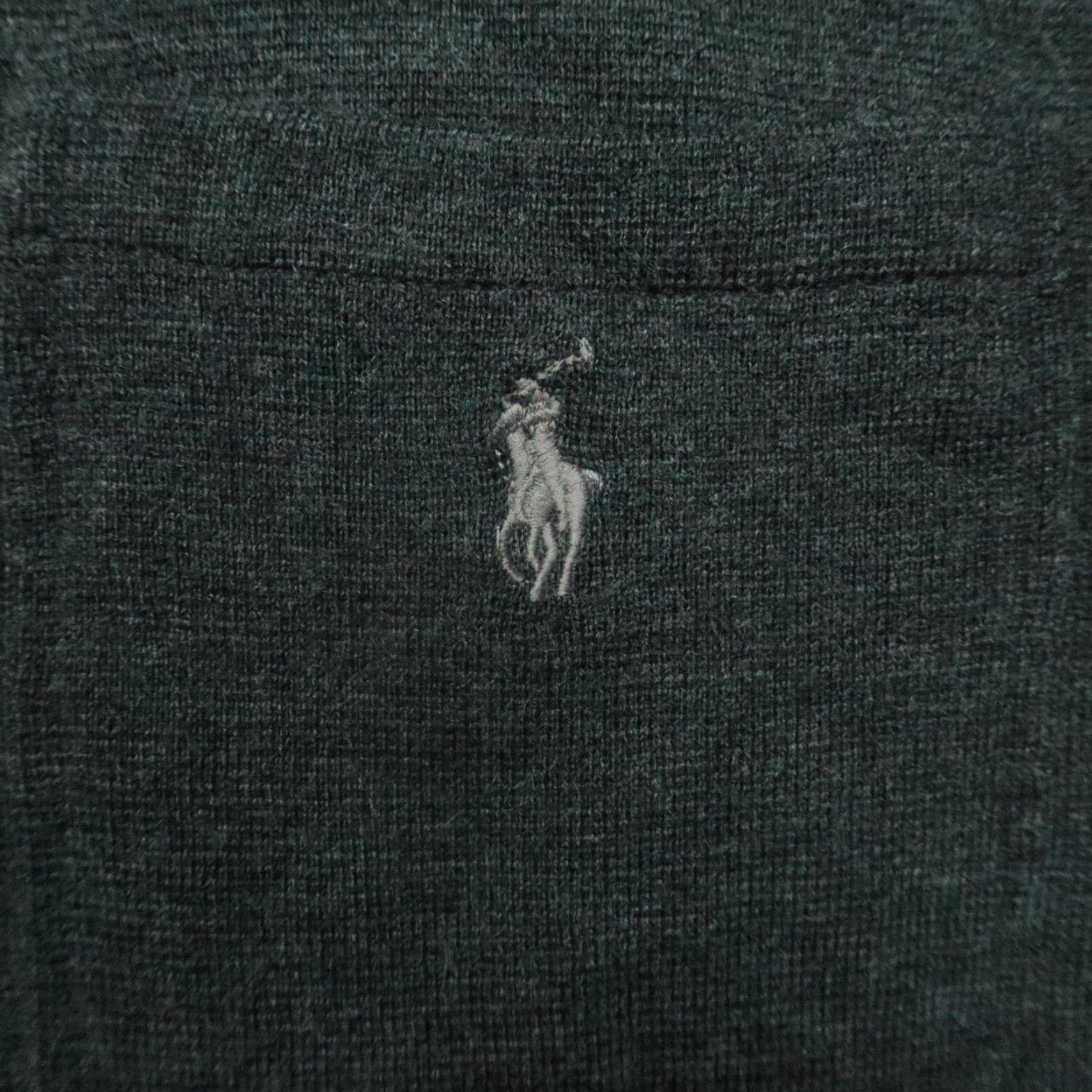 Polo Ralph Lauren Polo Ralph Lauren Sweater Mens Large Gray Washable Merino Wool Jumper Size US L / EU 52-54 / 3 - 4 Thumbnail