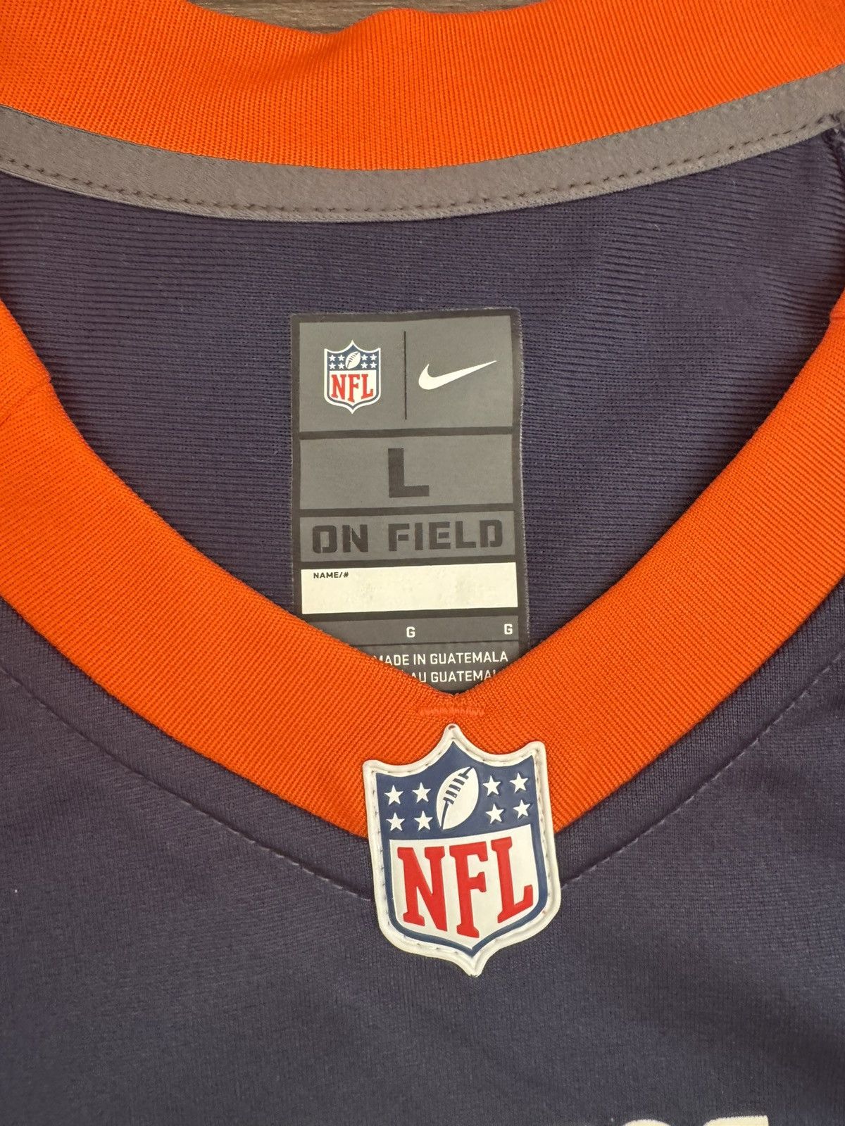 Nike Denver Broncos Russell Wilson #3 NFL On Field Home Jersey Size US L / EU 52-54 / 3 - 4 Thumbnail