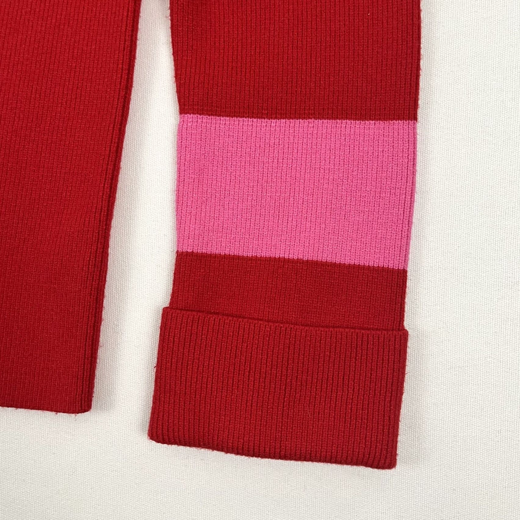Vintage Hyacinth House Sweater Women Large Red Pink Turtleneck Remi Cocquette Size L / US 10 / IT 46 - 6 Thumbnail