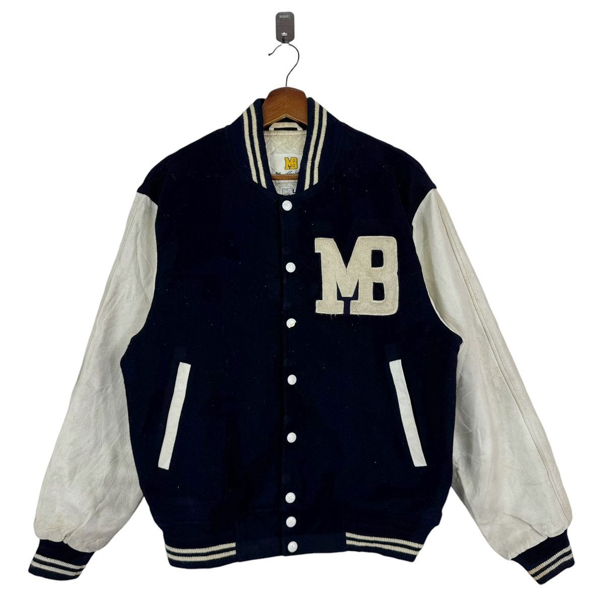 Macbeth VINTAGE MACBETH VARSITY LEATHET WOOL JACKET Size US L / EU 52-54 / 3 - 1 Thumbnail