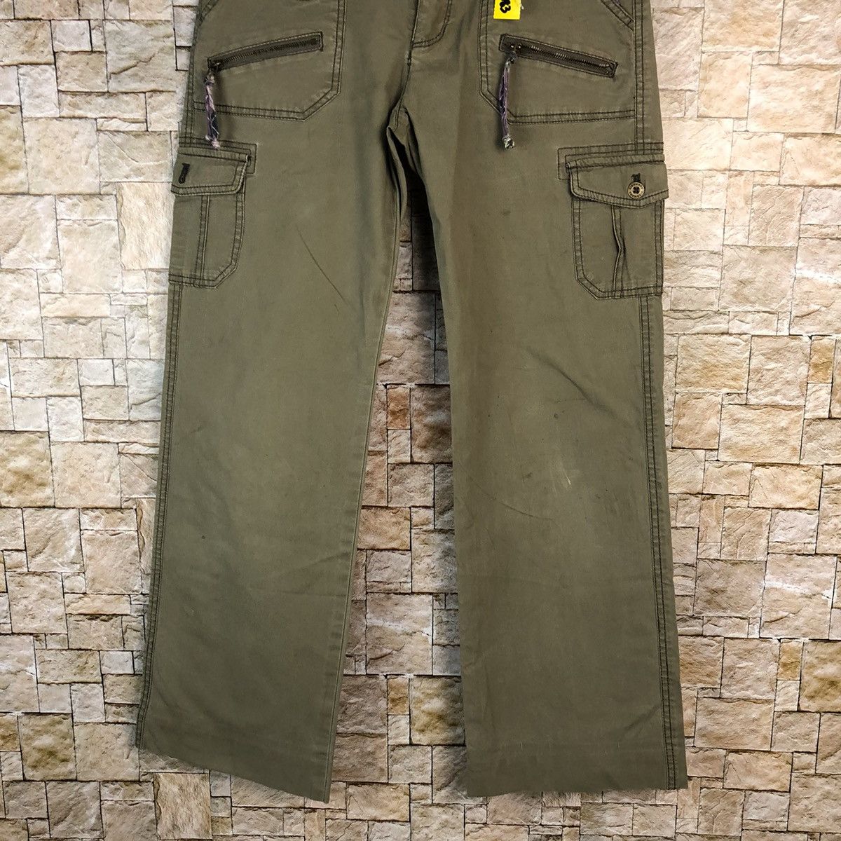 Japanese Brand Kiss Mark Cargo utility tactical Multipocket Pants #A983 Size 27" / US 4 / IT 40 - 3 Thumbnail