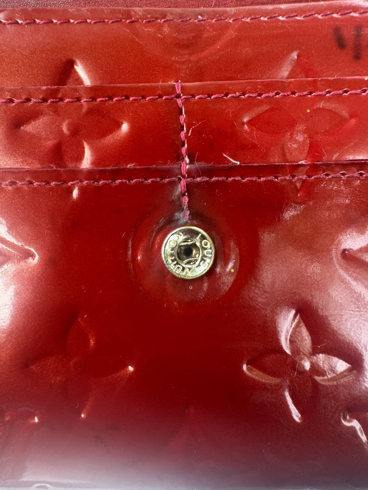 Louis Vuitton LOUIS VUITTON Vernis Red Long Wallet 💋 Size ONE SIZE - 4 Thumbnail