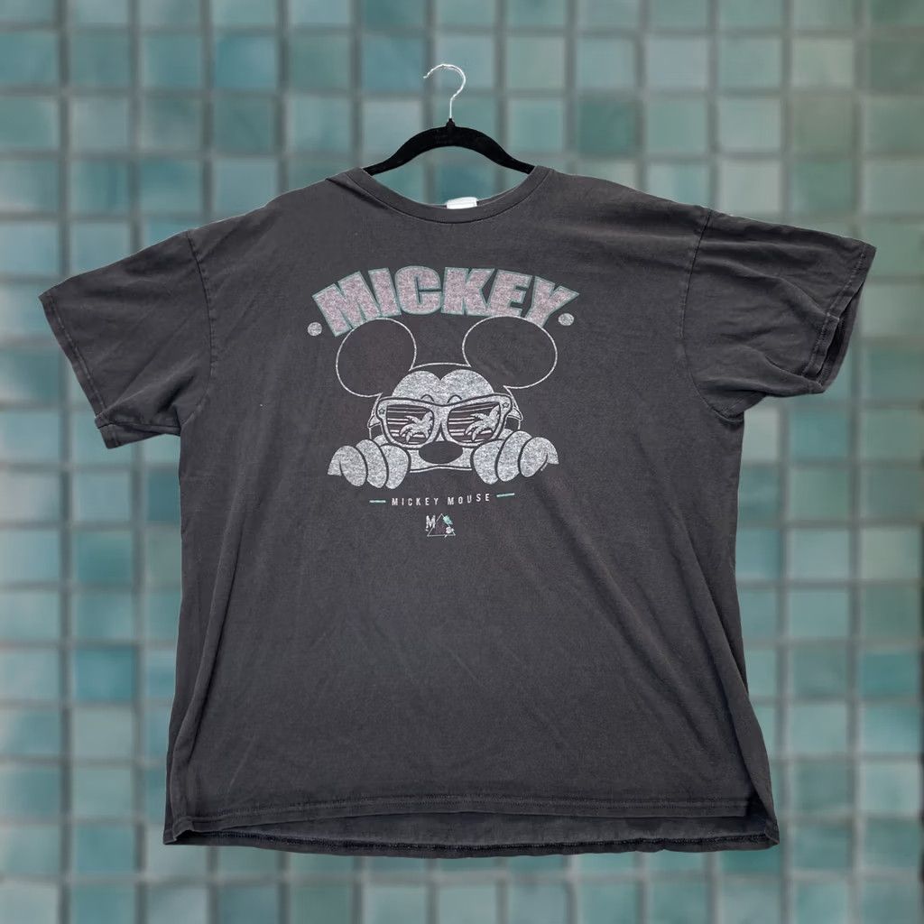 Junk Food Mickey Mouse Shirt Mens Large Black Junk Food Cartoon Short Sleeve Size US L / EU 52-54 / 3 - 1 Thumbnail