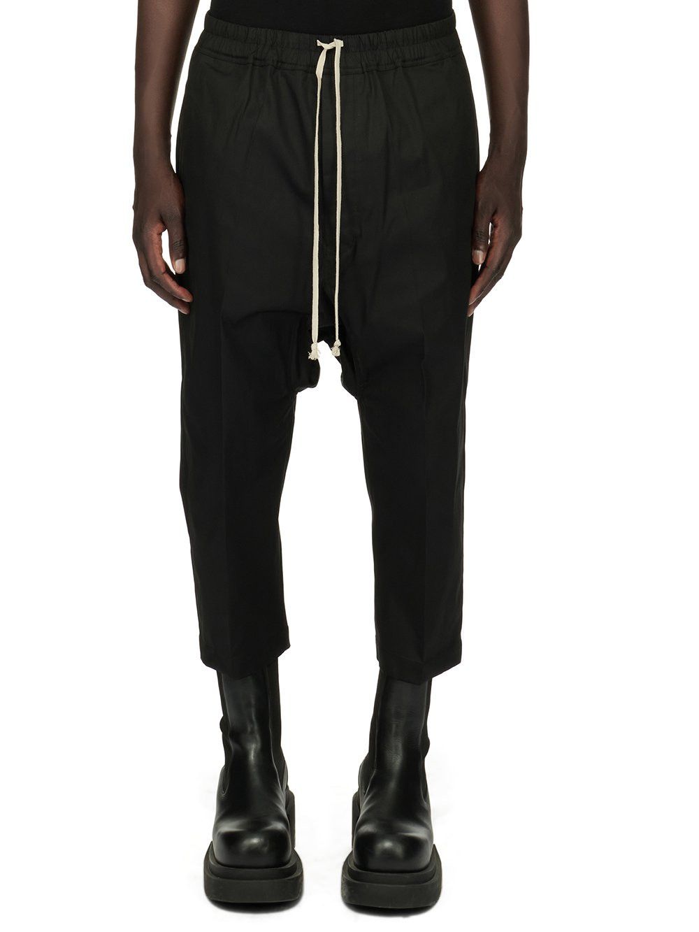 Rick Owens Cropped Drawstring Astaires (Dark Dust) | Grailed