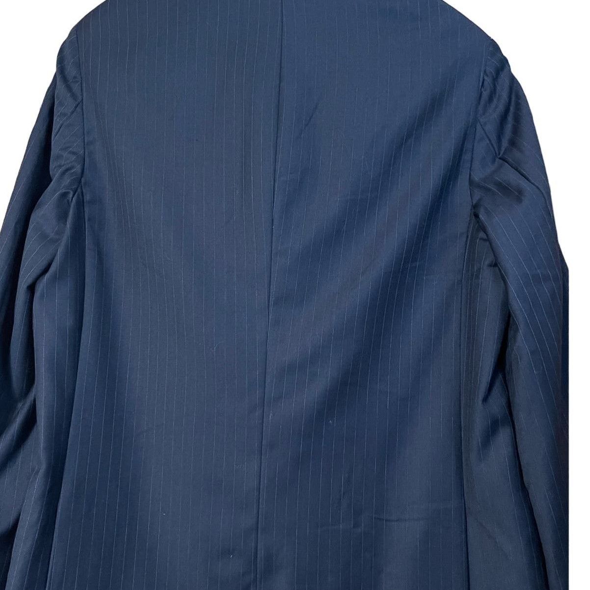 Hickey Freeman Hickey Freeman Mens Blue Pinstripe Sports Jacket Blazer 42R Size 42R - 10 Preview