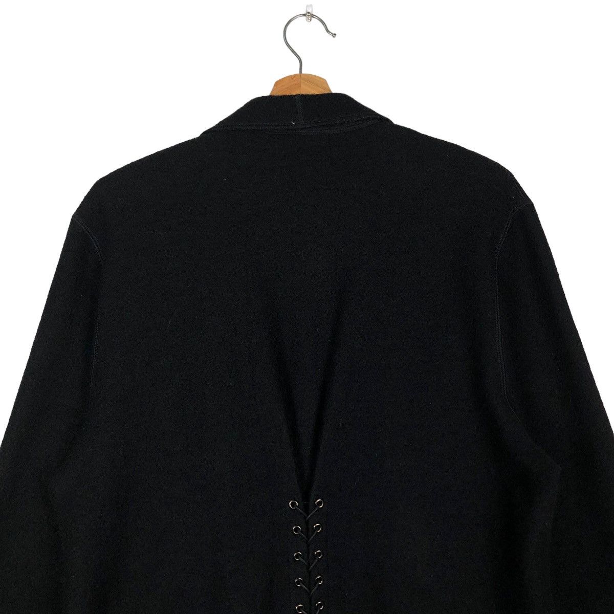 Issey Miyake 🔥Rich Black Punk Design Jacket Bondage Junko Koshino Size US M / EU 48-50 / 2 - 10 Thumbnail