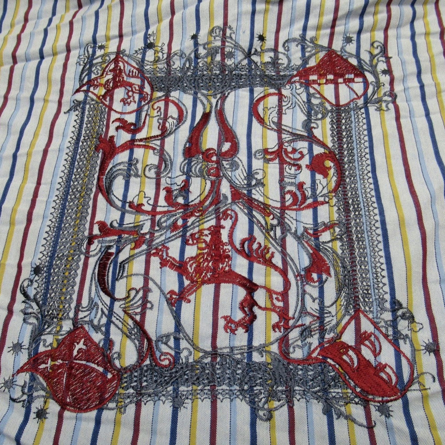 English Laundry English Laundry Shirt Men XL White Striped Egypt Pharoah Embroidered Embellished Size US XL / EU 56 / 4 - 2 Thumbnail