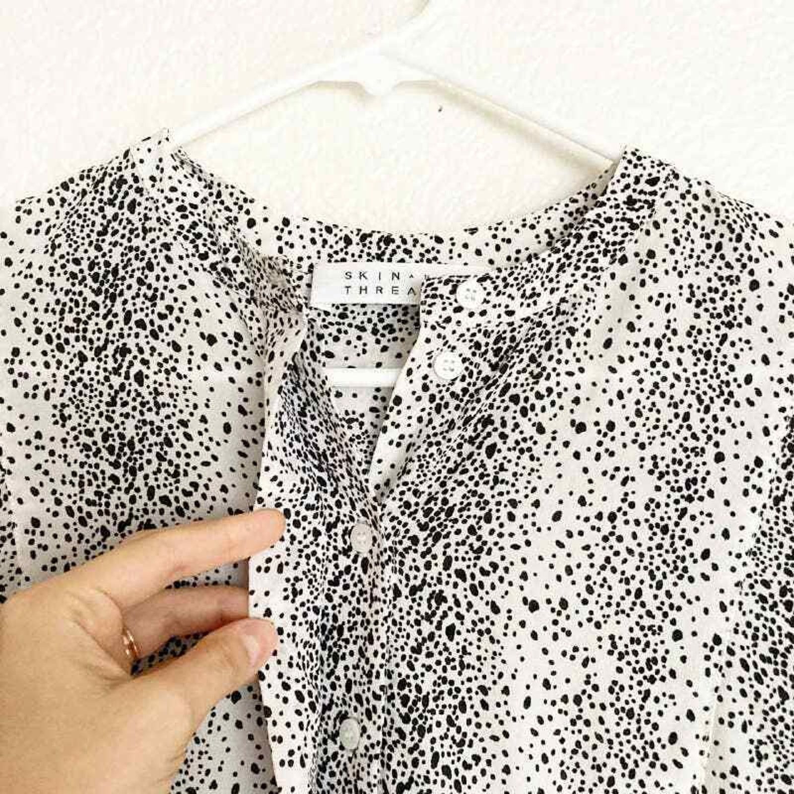 Other Skin and Threads Silk Polka Dot Midi Dress Size 0 Size XS / US 0-2 / IT 36-38 - 7 Thumbnail