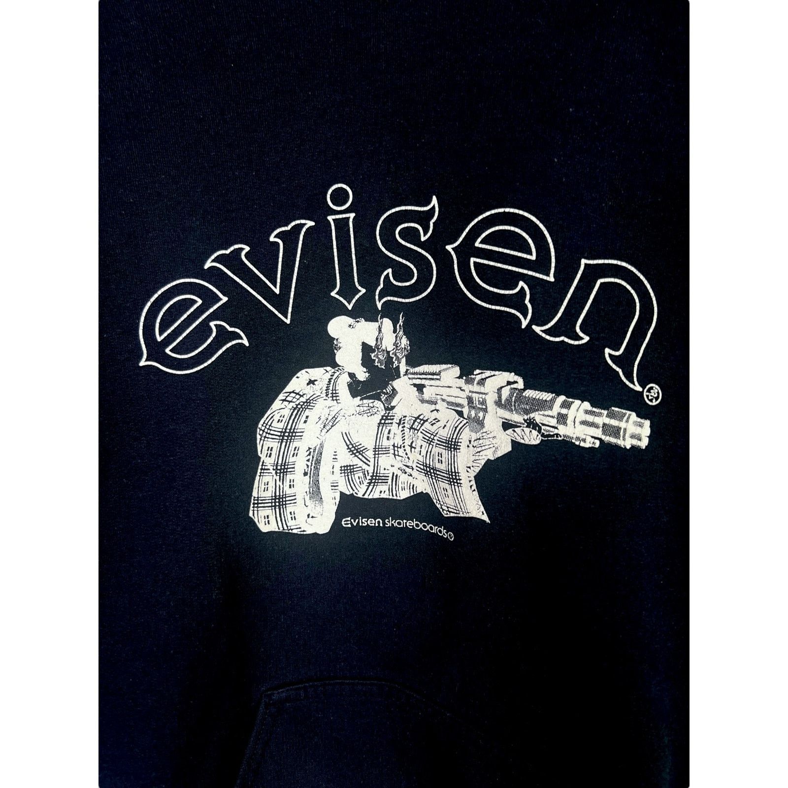 Other Vintage Y2K Mens Med Evisen Skateboards Samurai Navy Hoodie Size US M / EU 48-50 / 2 - 3 Thumbnail