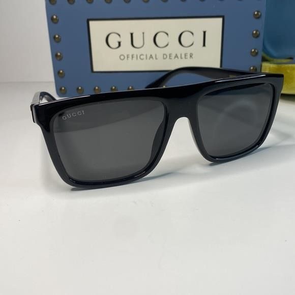 Gucci 💯 - Authentic- New-GUCCI Grey /Black Browline Men's Sunglas Size ONE SIZE - 8 Thumbnail