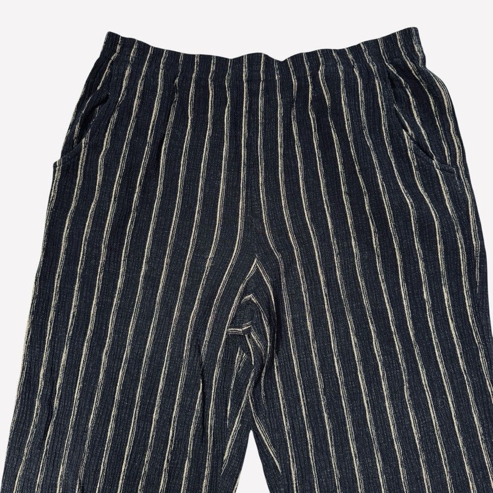 Jones New York Jones New York Linen Blend Textured Striped Pull On Pants S Size 32" / US 10 / IT 46 - 4 Thumbnail