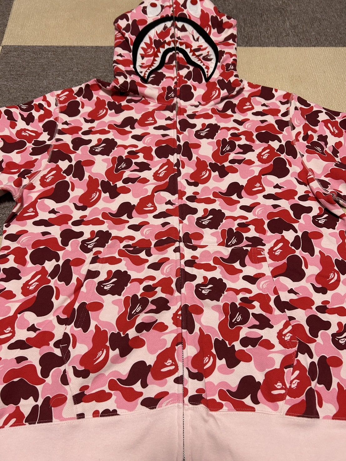 Bape Bape Hiroshima Camo Shark Full Zip Hoodie Size US XL / EU 56 / 4 - 3 Thumbnail