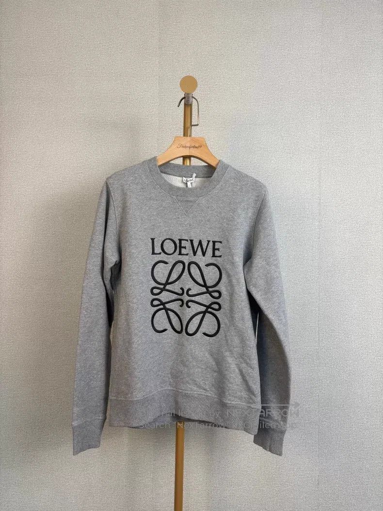 Loewe Loewe Gray Embroidered Large Logo Sweatshirt Size XS / US 0-2 / IT 36-38 - 1 Thumbnail