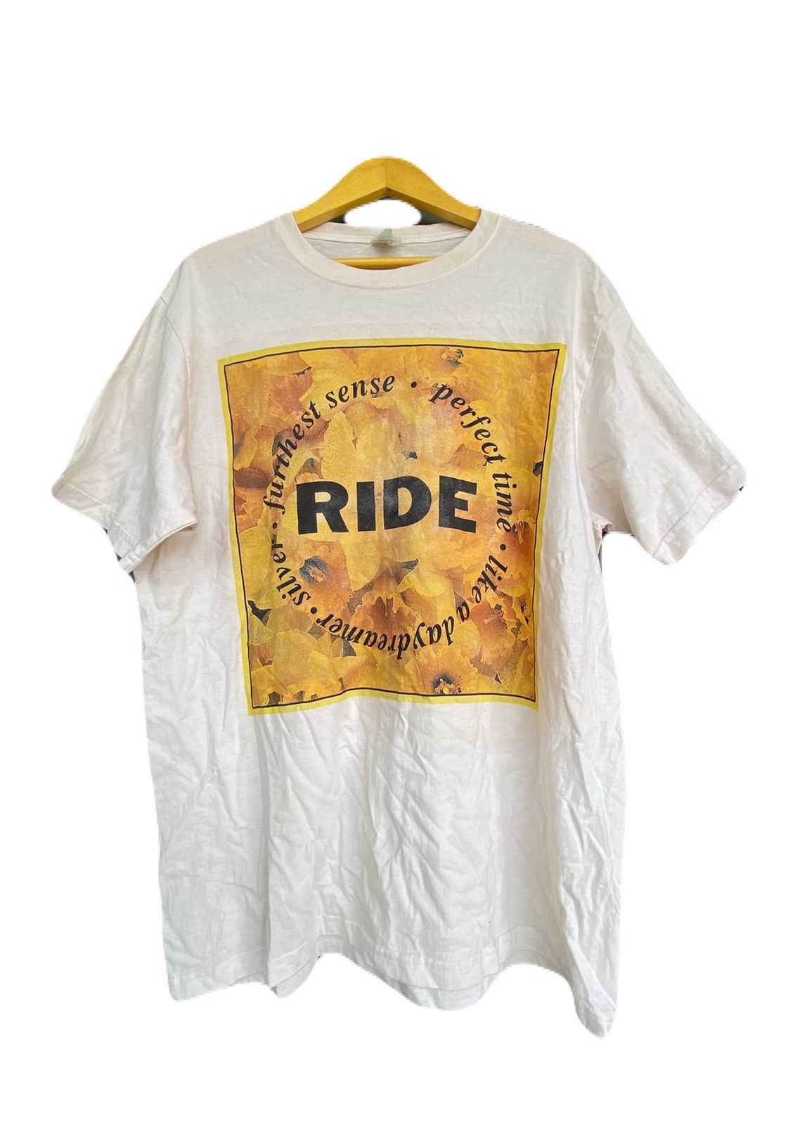 Band Tees Vintage Ride T-Shirt 90s Size US L / EU 52-54 / 3 - 1 Thumbnail
