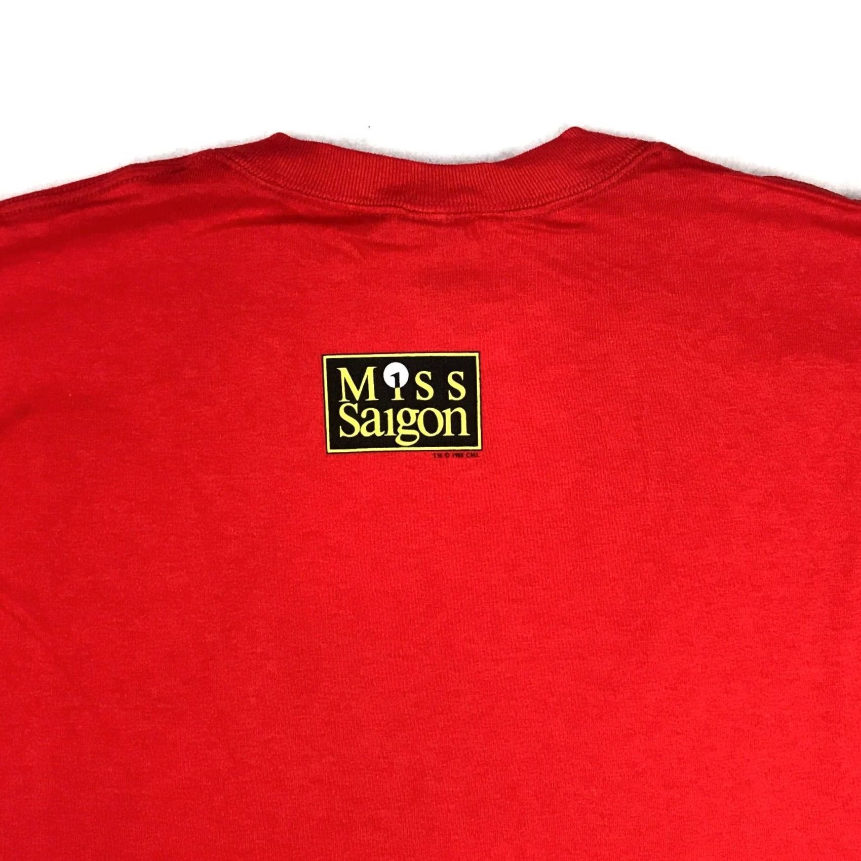 Fruit Of The Loom VINTAGE MISS SAIGON BROADWAY MUSICAL T-Shirt LARGE opera theatre nyc NOS 90s Red Fruit of the Loom Mens Size US L / EU 52-54 / 3 - 7 Thumbnail