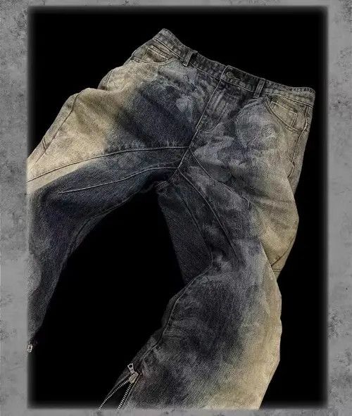 VIBE Heavy wash zippered jeans with bootcut Gods print Size US 30 / EU 46 - 8 Thumbnail