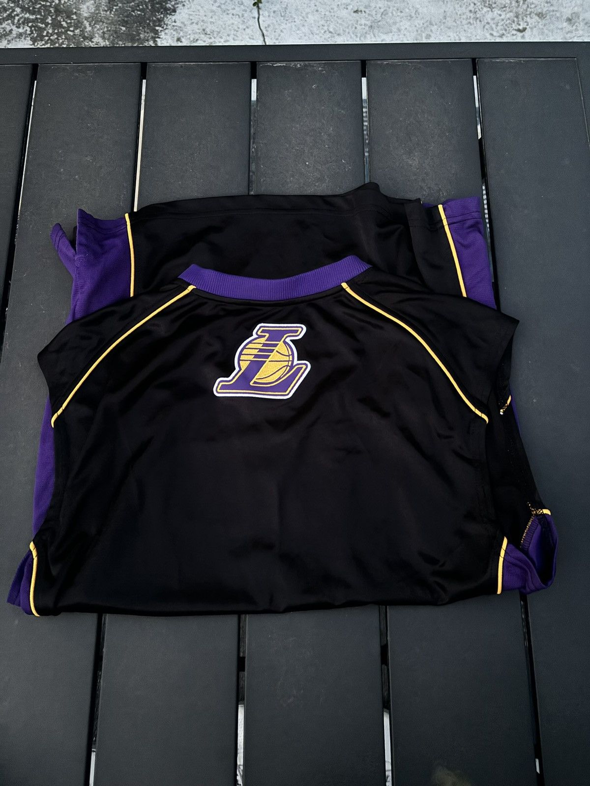 Nike Vintage 90s Nike Team Los Angeles Lakers Warm-Up NBA Jersey Size US M / EU 48-50 / 2 - 3 Thumbnail
