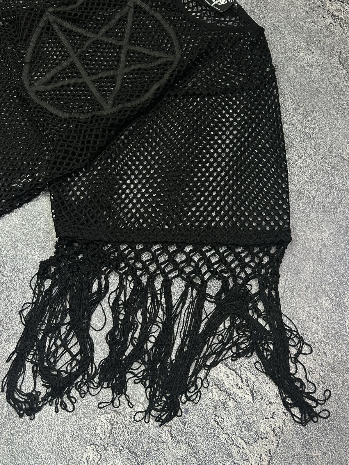 Killstar Killstar Omen Pentagram Mesh Kimono Dress Black Size S-M Size S / US 4 / IT 40 - 6 Thumbnail