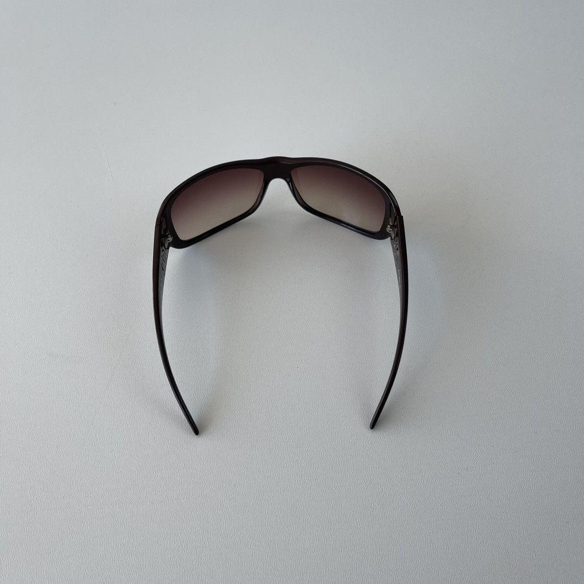 Miu Miu MIU MIU Womenʼs Designer Logo Sunglasses Wrap Brown SMUO8H Size ONE SIZE - 8 Thumbnail