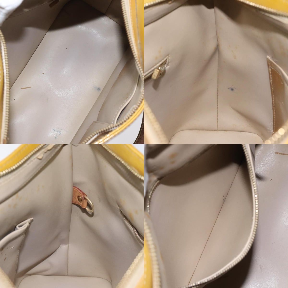Louis Vuitton LOUIS VUITTON Monogram Vernis Houston Hand Bag Beige M91004 Size ONE SIZE - 12 Thumbnail