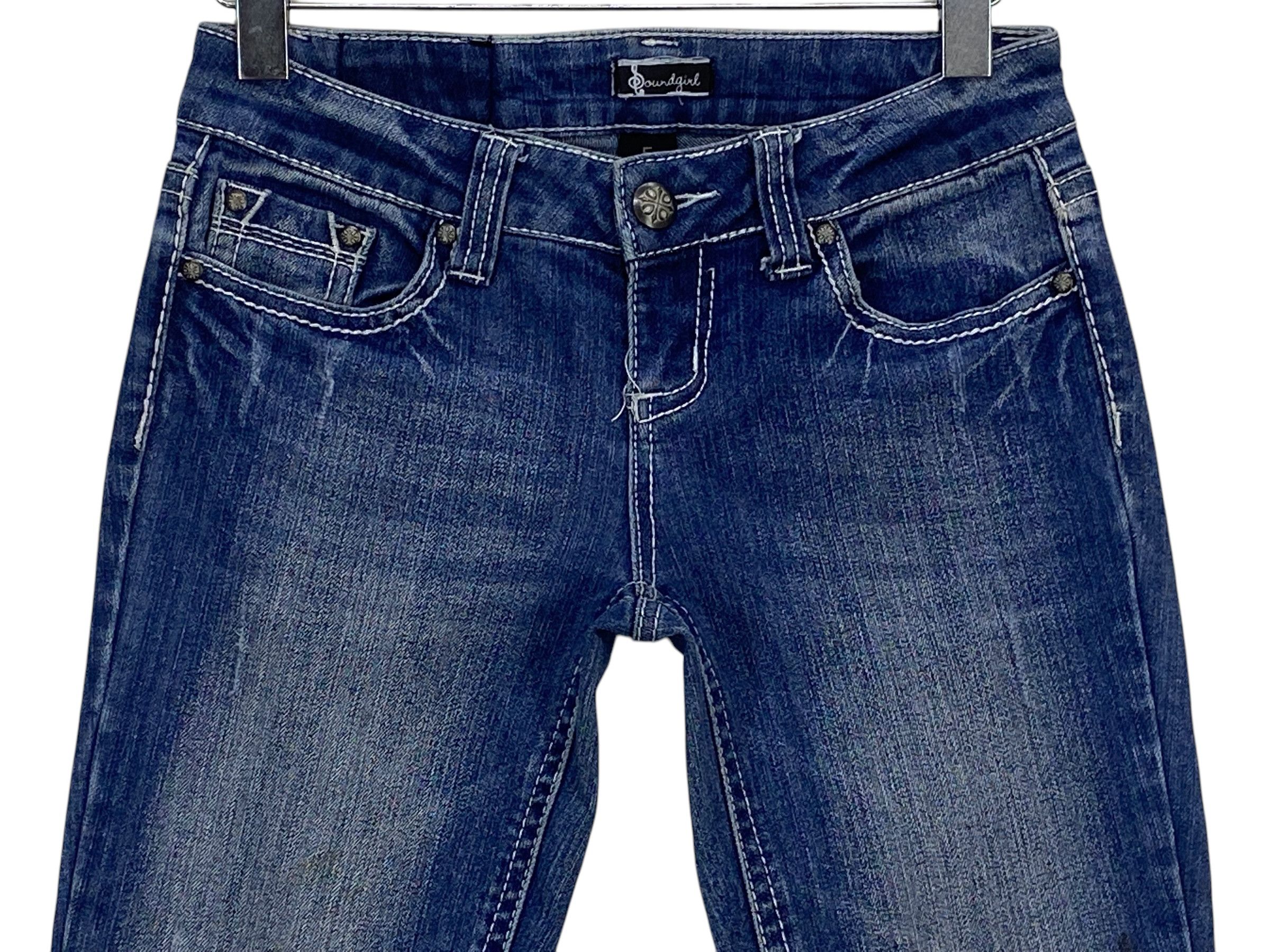 Miss Me Sound Girl Denim Flare Jeans Size 26" / US 2 / IT 38 - 3 Thumbnail