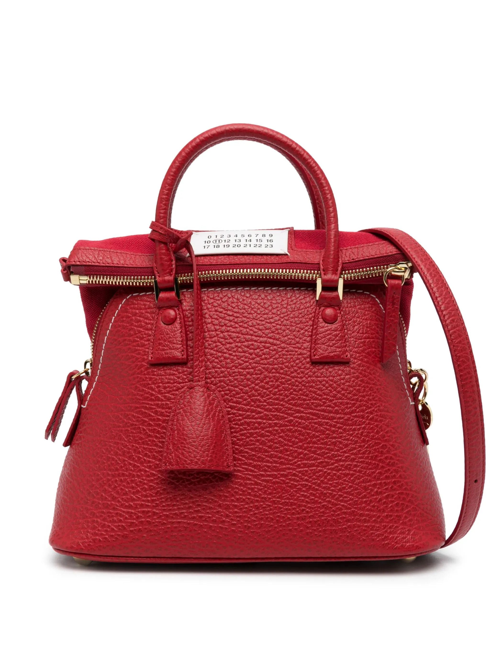 Maison Margiela oc11z0325 Size: OS / Mini Classique Top-Handle Bag in Red Size ONE SIZE - 1 Thumbnail