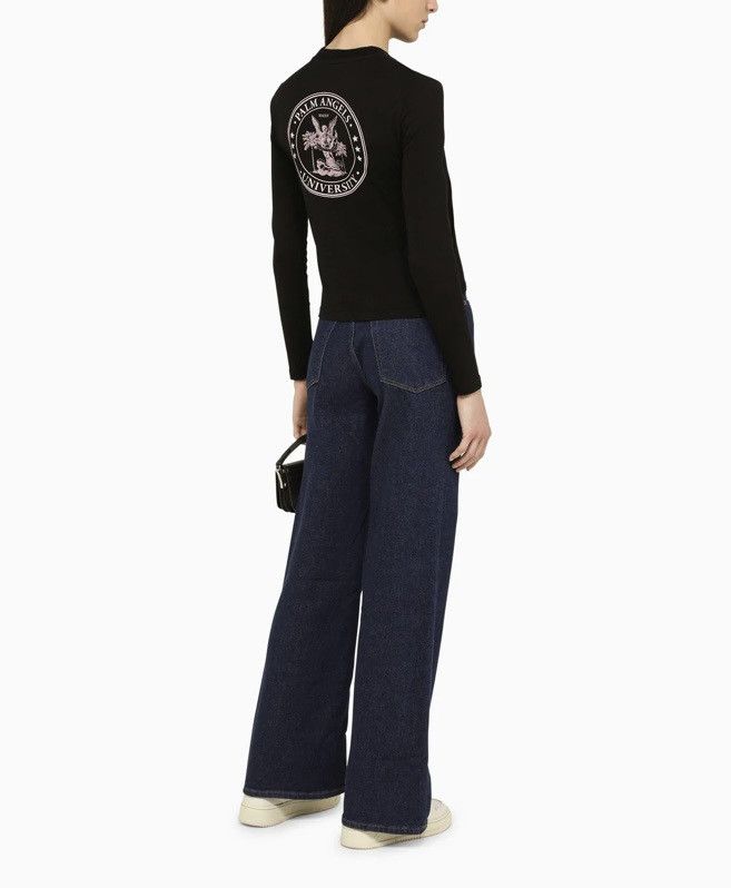 Palm Angels Palm Angels Womens Long Sleeve Shirt Black Size XS Size XS / US 0-2 / IT 36-38 - 15 Thumbnail