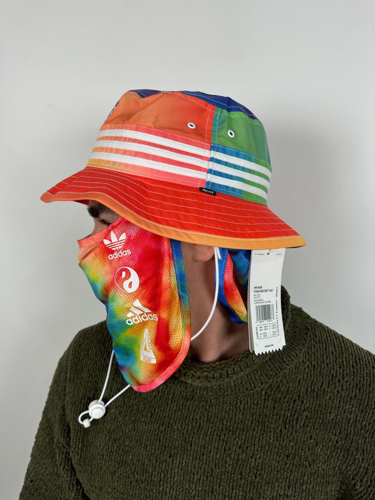 Adidas NWT! Adidas x Palace Yoga Palaste Ninja Bucket Hat Size ONE SIZE - 2 Thumbnail