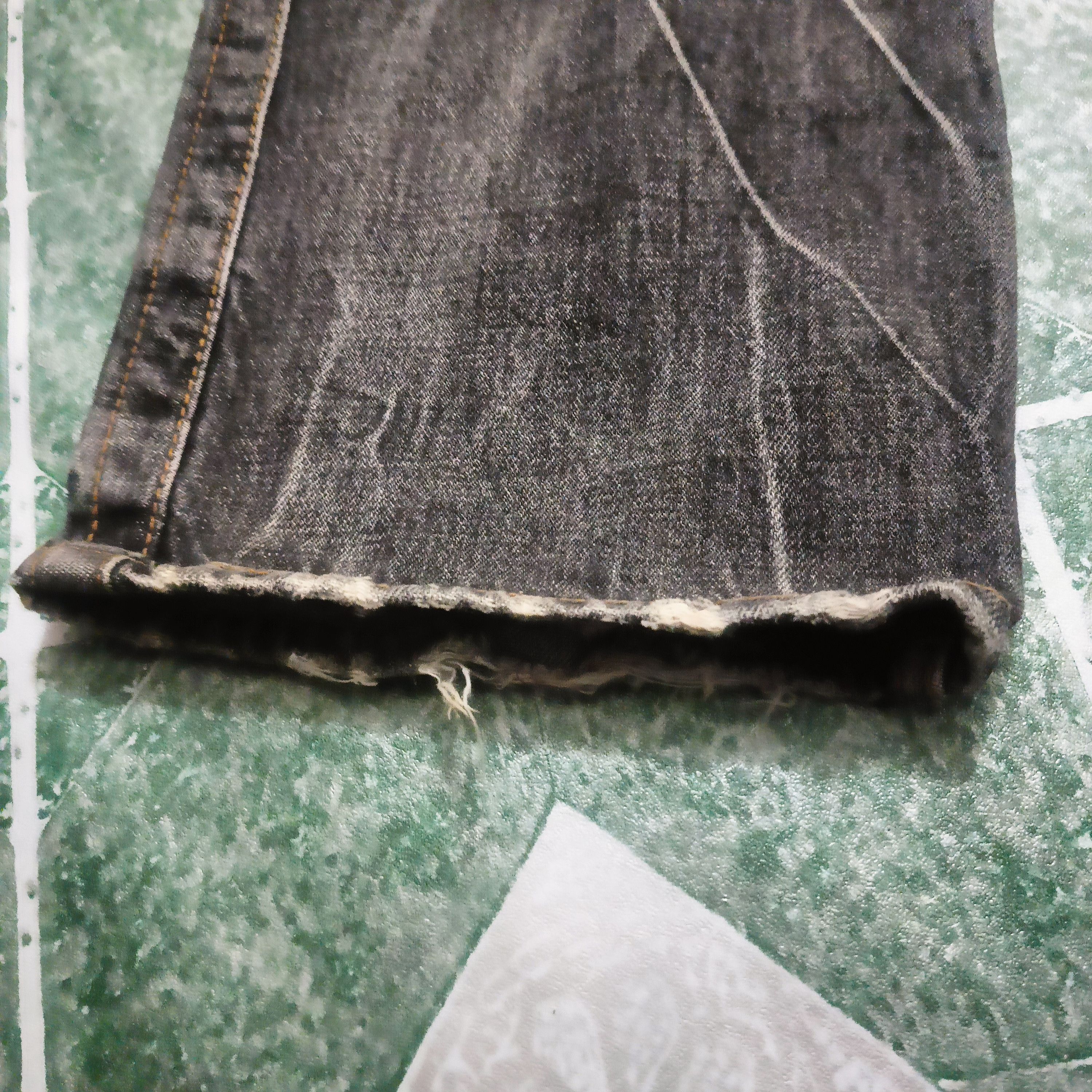 Who Decides War Japanese Black Jeans Oniarai Flared Jeans Distressed Size US 31 - 5 Thumbnail