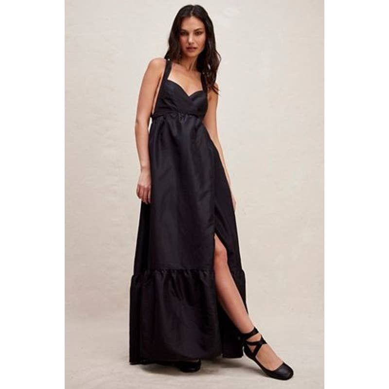 image of New Free People Isabel Maxi Dress $250 X-Small Black Gown, Women's (Size XS)