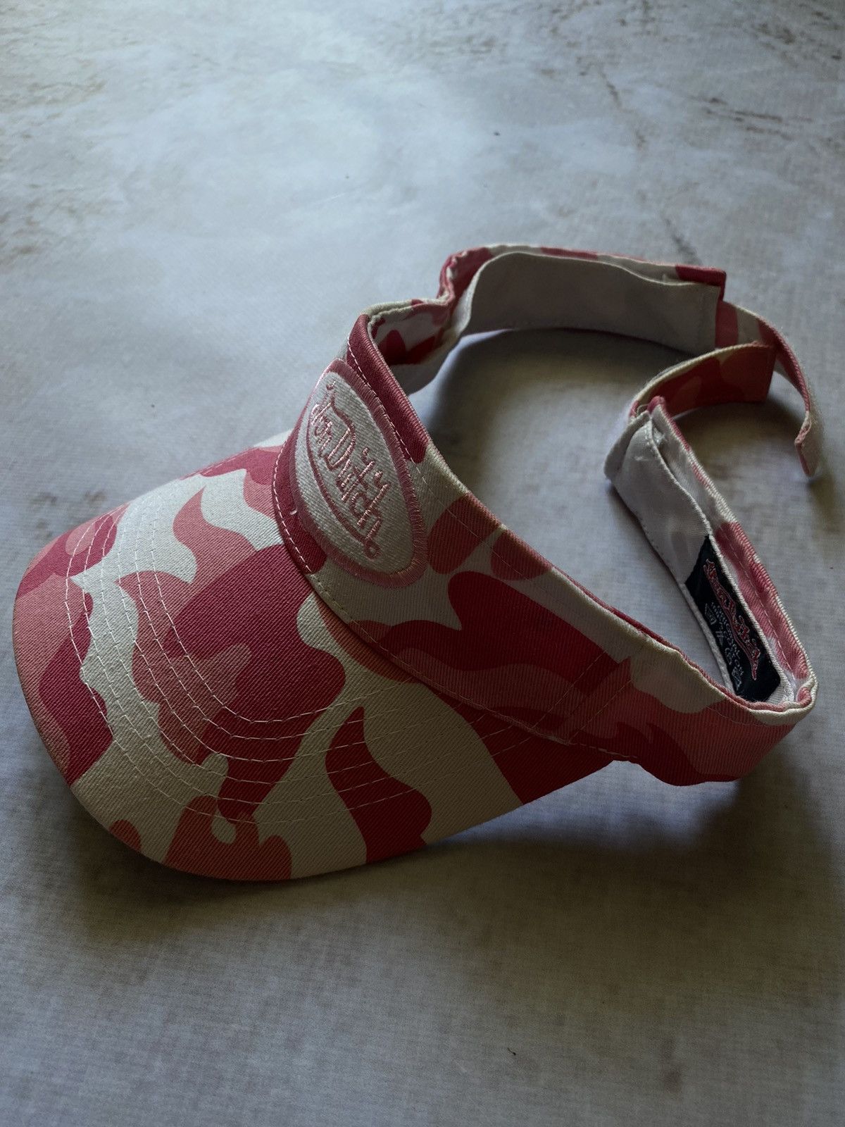 Vintage × Von Dutch Vintage Von Dutch Pink Camo Visor Cap Y2k Hype Rare Japanese Size ONE SIZE - 2 Thumbnail