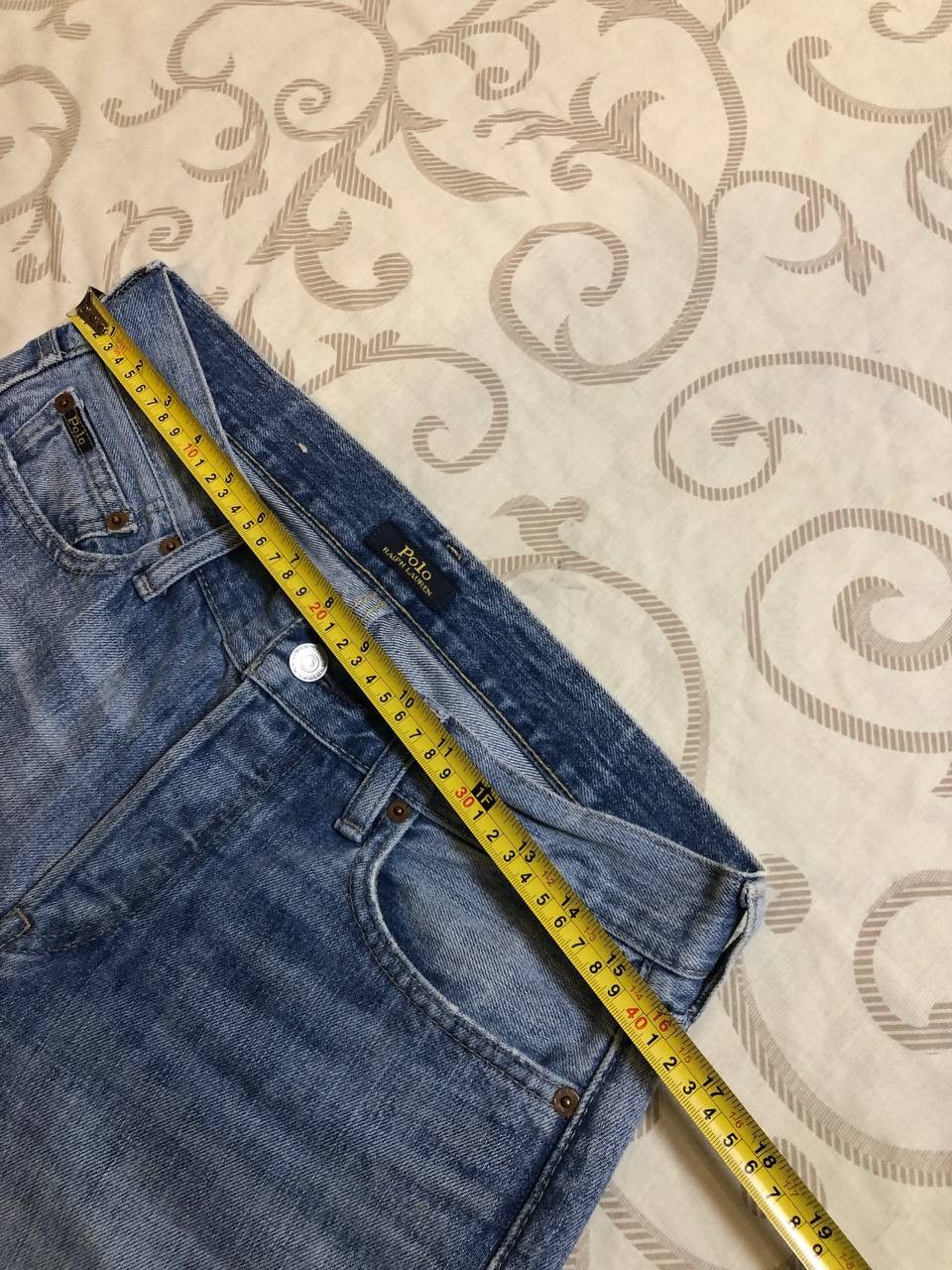 Polo Ralph Lauren Polo Ralph Lauren Vintage Straight Leg Denim distressed Size US 31 - 19 Thumbnail