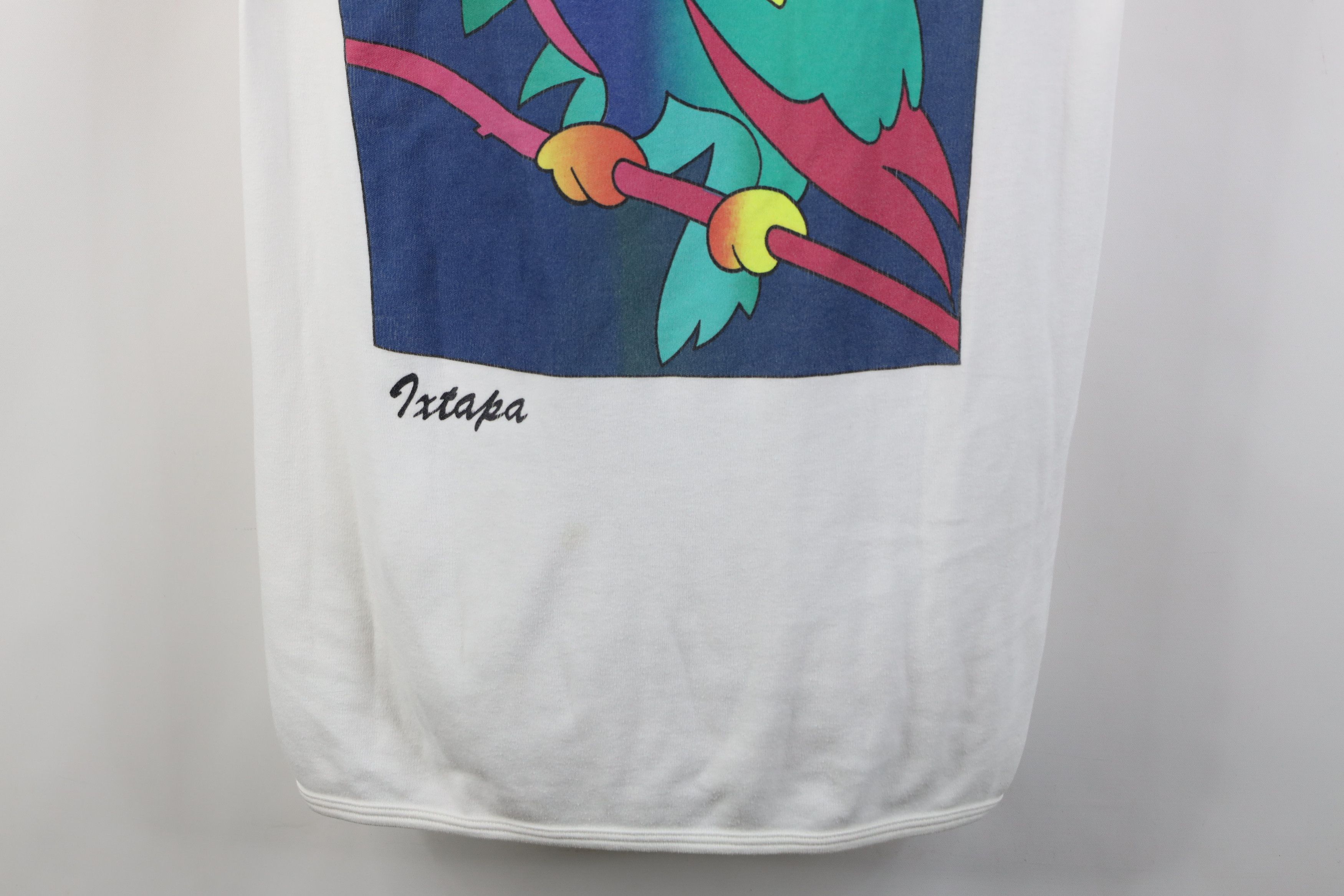 Vintage Vintage 80s 90s Dolman Sleeve Ixtapa Parrot Beach T-Shirt Size M / US 6-8 / IT 42-44 - 3 Thumbnail
