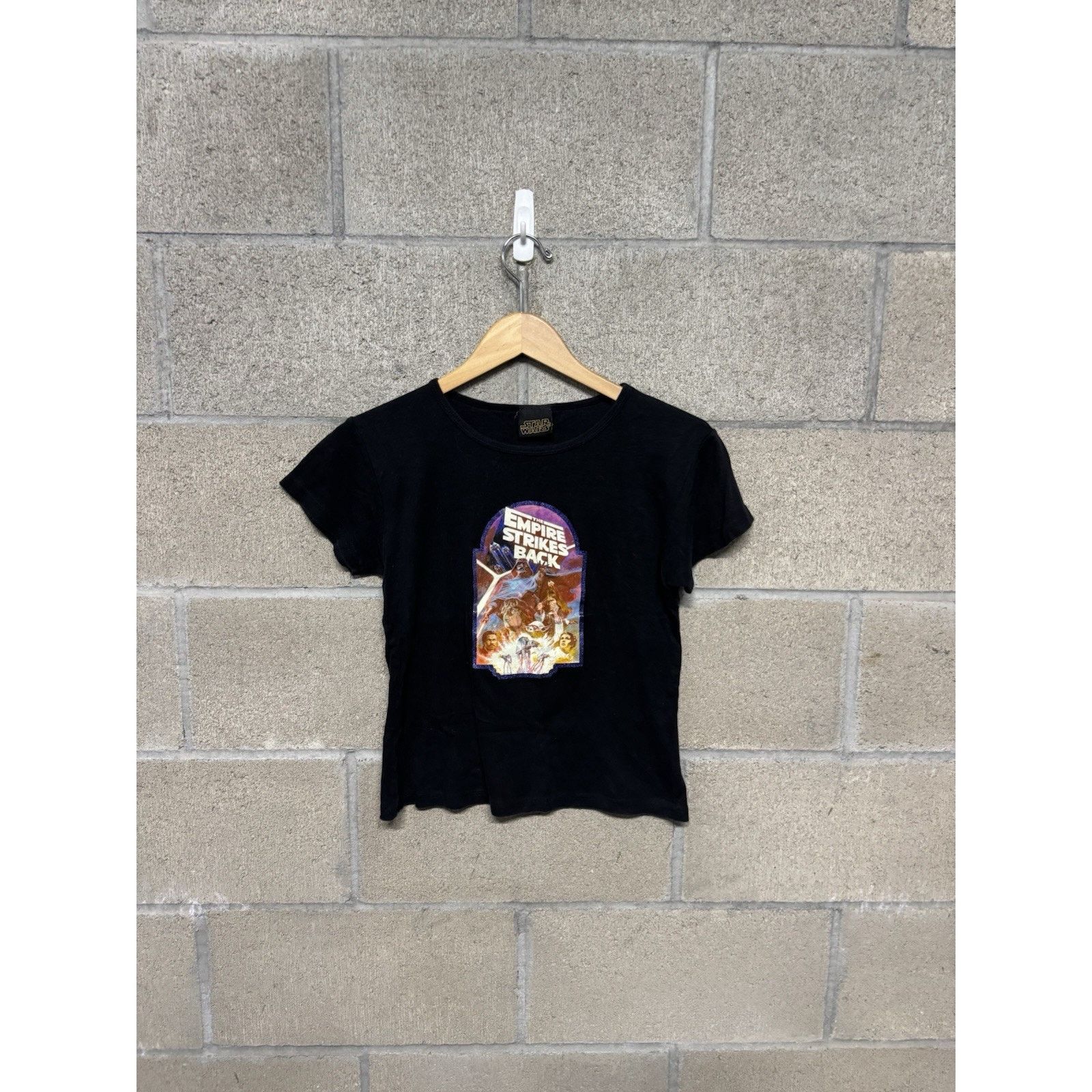 Star Wars Vintage Y2K Star Wars Empire Strikes Women Baby Tee Size XS / US 0-2 / IT 36-38 - 5 Thumbnail