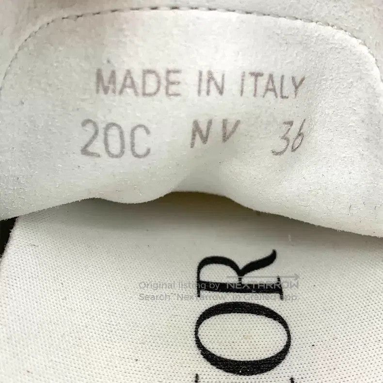 Dior Dior White logo printed lace-up casual flat high-top sneak Size US 5.5 / IT 35.5 - 6 Thumbnail