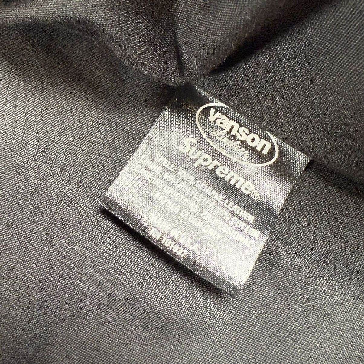 Supreme × Vanson Leathers Supreme Vanson Leather Bones Jacket Black Men’s M (FW17) Size US M / EU 48-50 / 2 - 11 Thumbnail