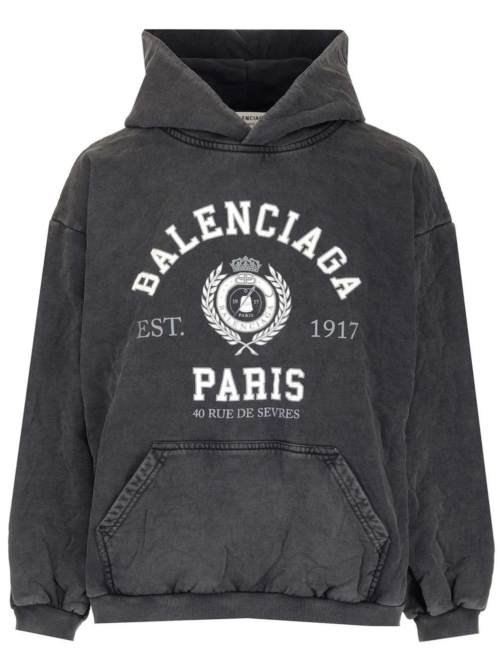 College Small Fit Fadded Print Hoodie