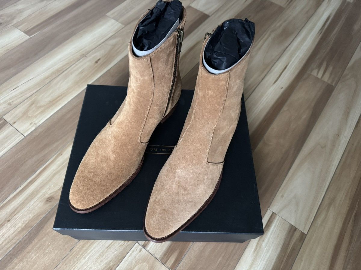 From The First Luca 40mm Side Zip Boot - Camel Suede EU 46 | US 13 Size US 13 / EU 46 - 2 Thumbnail