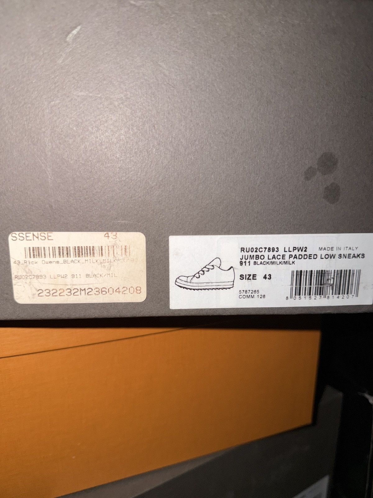 Rick Owens Rick Owens Jumbo Lace Padded Low Sneakers Size US 10 / EU 43 - 8 Thumbnail