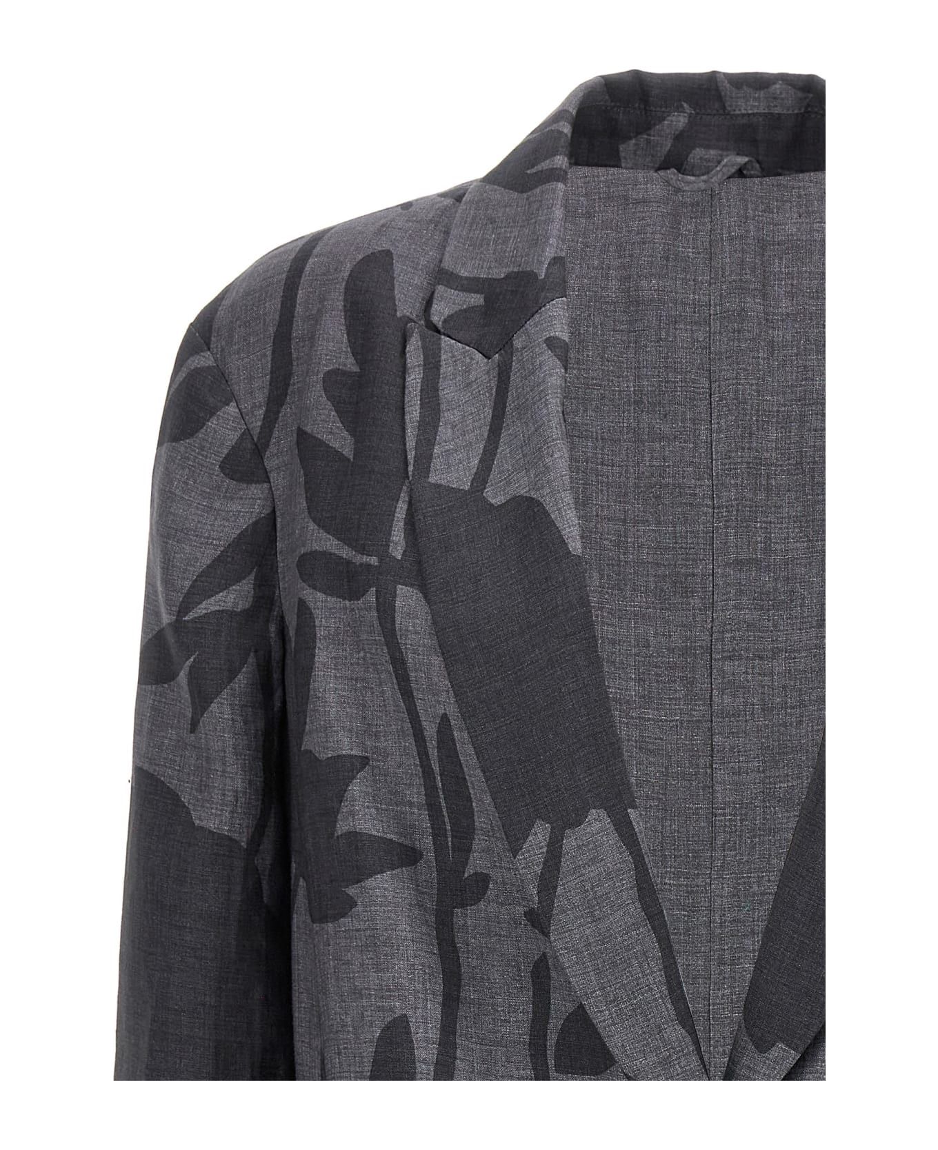 Brunello Cucinelli o1w1db10825 Woven Jacket Wool in Grey Size XL / US 12-14 / IT 48-50 - 3 Thumbnail