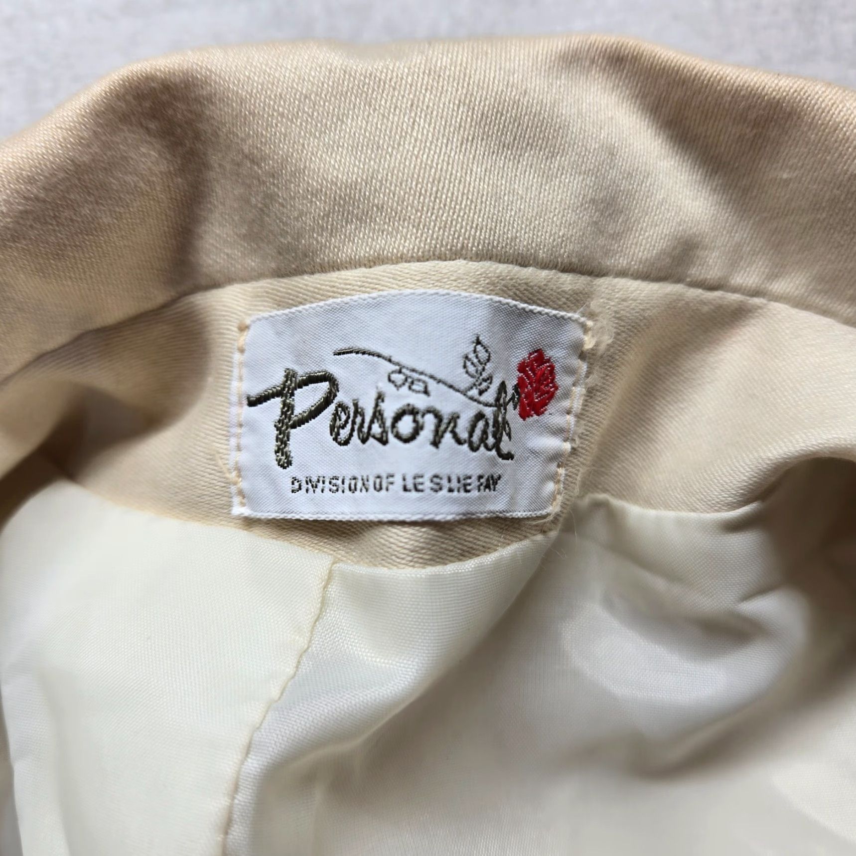 Vintage VINTAGE Personal Blazer Adult Women M Beige Long Sleeve Jacket Size M / US 6-8 / IT 42-44 - 3 Thumbnail