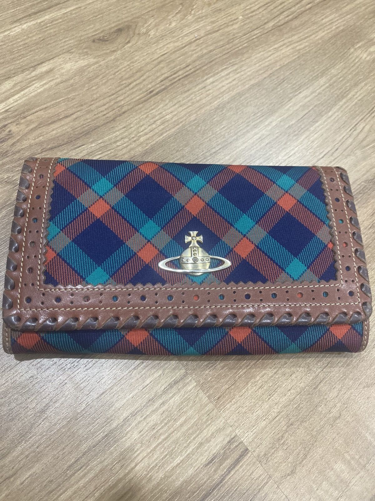 Vivienne Westwood VIVIENNE WESTWOOD Braided Leather Apollo Continental Wallet Size ONE SIZE - 2 Thumbnail
