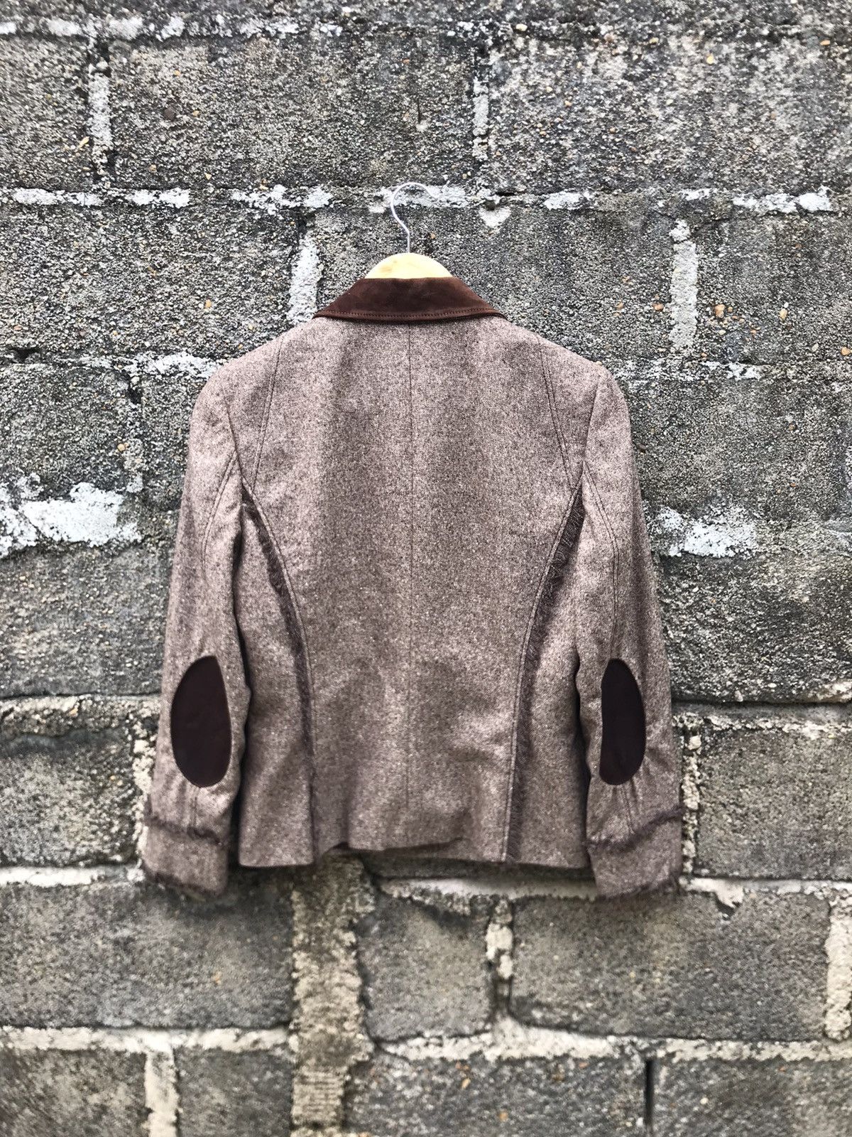 Les Copains 💥Luxury Les Copains Leather Collar Jacket Size M / US 6-8 / IT 42-44 - 12 Thumbnail
