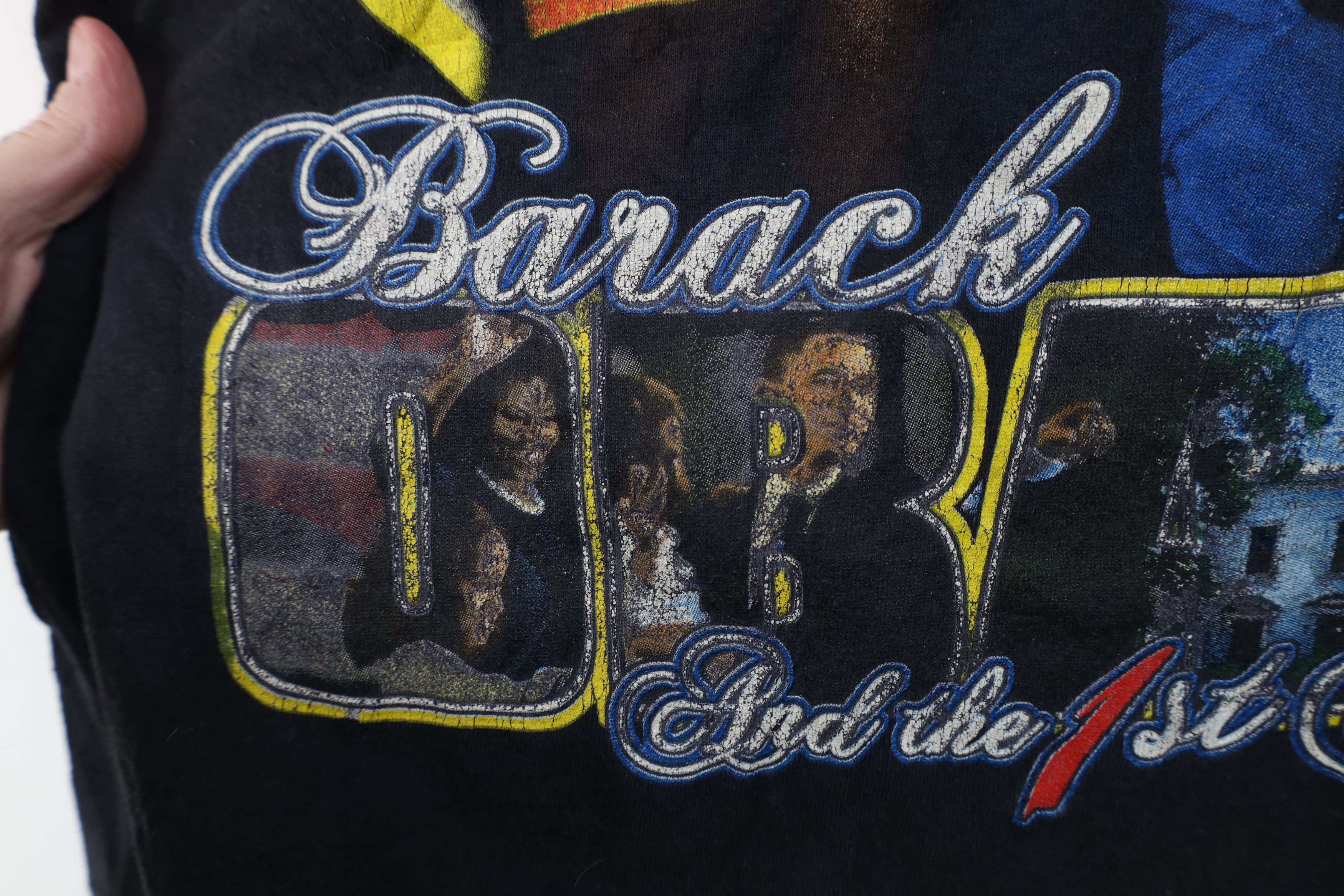 Vintage Vintage Y2K President Barack Obama Family Rap Tee T-Shirt Size US XL / EU 56 / 4 - 7 Thumbnail